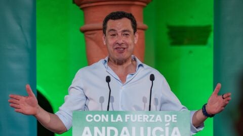 Juanma moreno primer d&iacute;a de campa&ntilde;a 2026