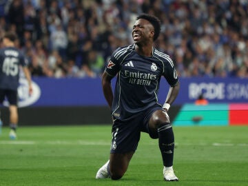 Vinicius durante el Espanyol - Real Madrid