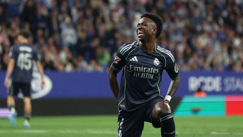 Vinicius durante el Espanyol - Real Madrid