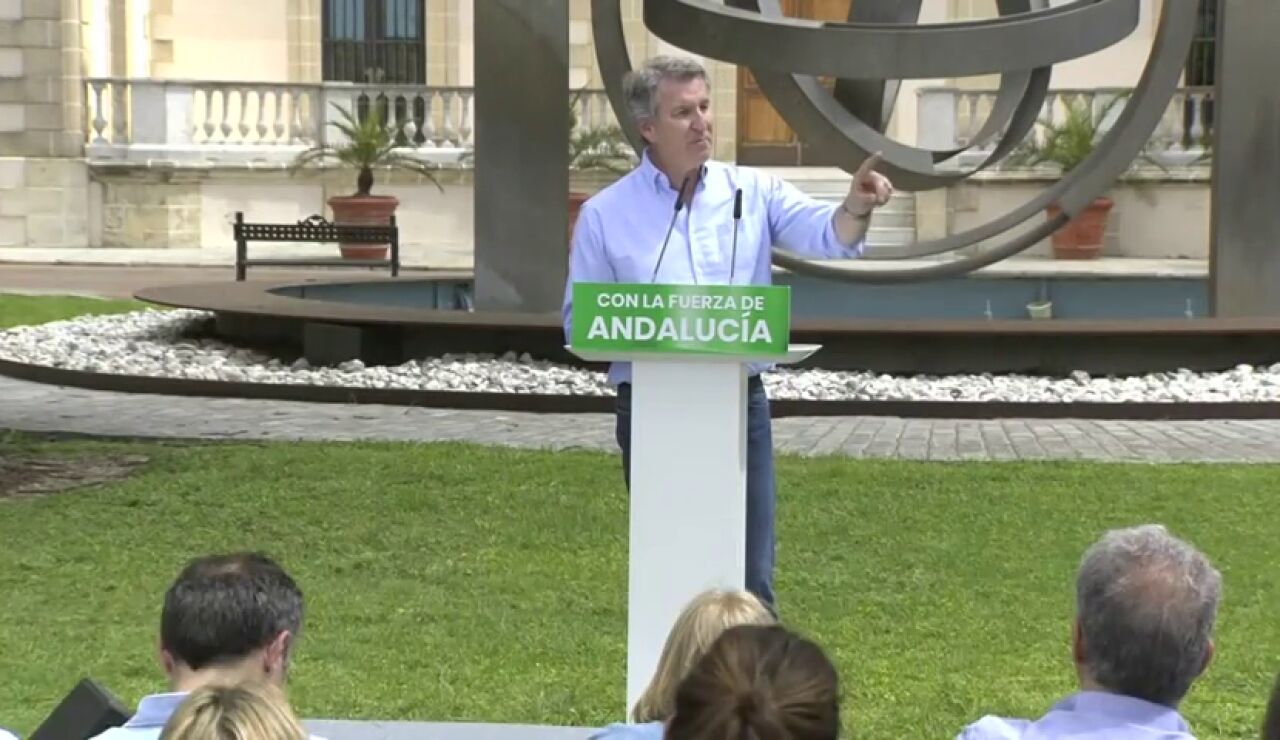 Feij&oacute;o en Jerez: "Andaluc&iacute;a no est&aacute; para tapar los problemas de S&aacute;nchez"