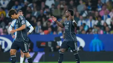 Vinicius celebra un gol ante el Espanyol Vinicius celebra un gol ante el Espanyol