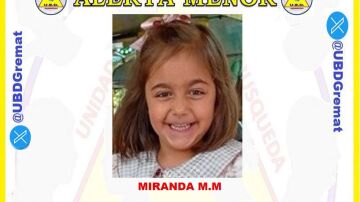 Imagen de Miranda M.M, la ni&ntilde;a desaparecida
