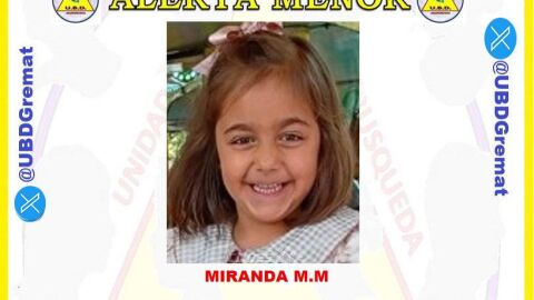 Imagen de Miranda M.M, la ni&ntilde;a desaparecida