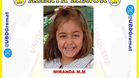Imagen de Miranda M.M, la niña desaparecida Imagen de Miranda M.M, la niña desaparecida