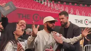 Dani Alves en el evento The Change del Metropolitano