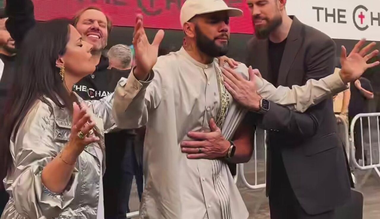 Dani Alves en el evento The Change del Metropolitano