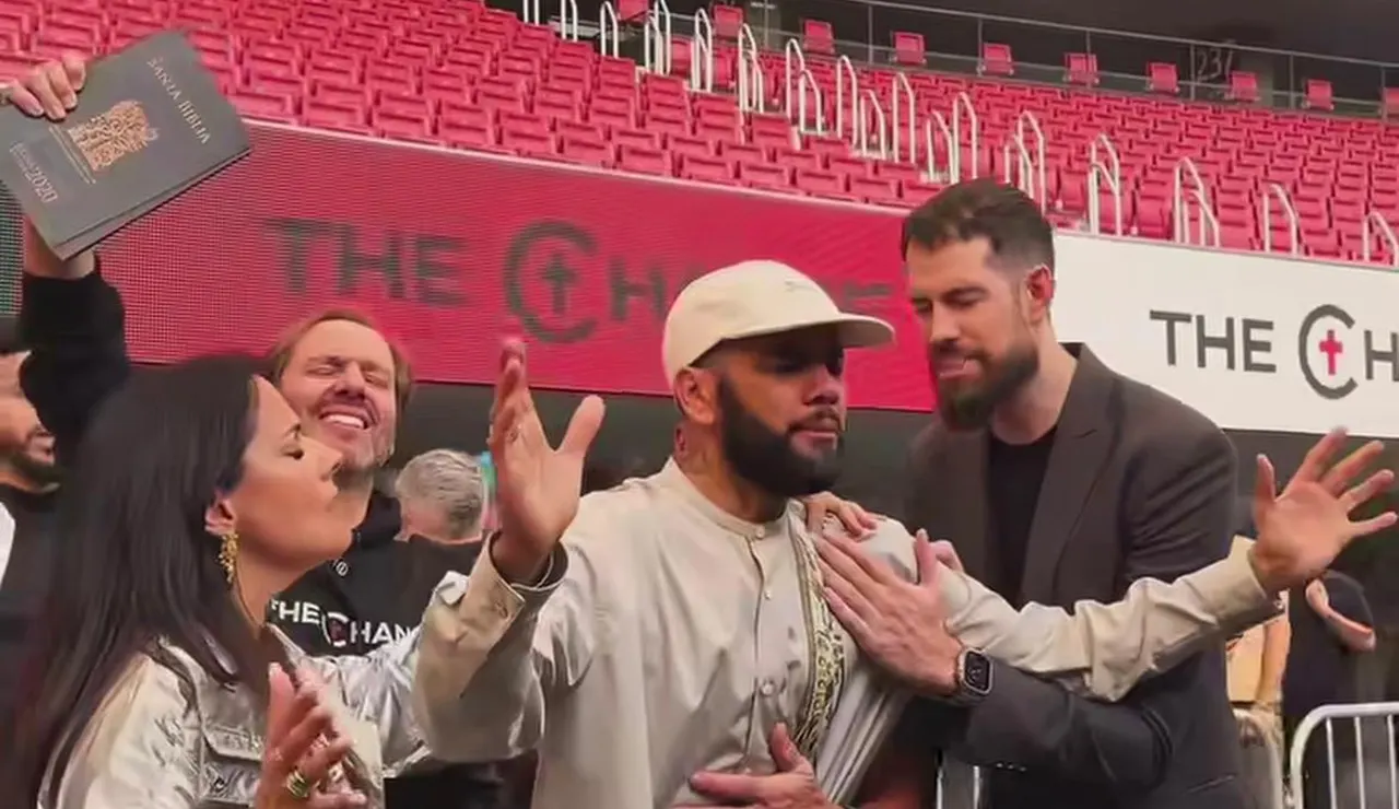 Dani Alves en el evento The Change del Metropolitano