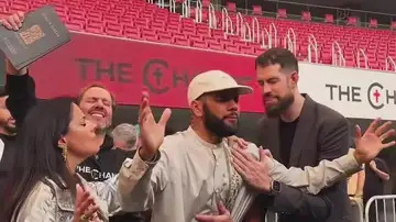 Dani Alves en el evento The Change del Metropolitano Dani Alves en el evento The Change del Metropolitano