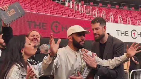 Dani Alves en el evento The Change del Metropolitano