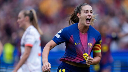 Alexia Putellas celebra su gol al Bayern M&uacute;nich F en Champions