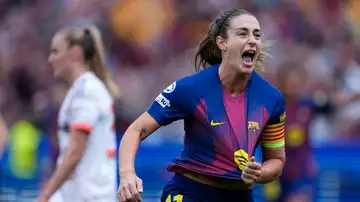 Alexia Putellas celebra su gol al Bayern Múnich F en Champions Alexia Putellas celebra su gol al Bayern Múnich F en Champions