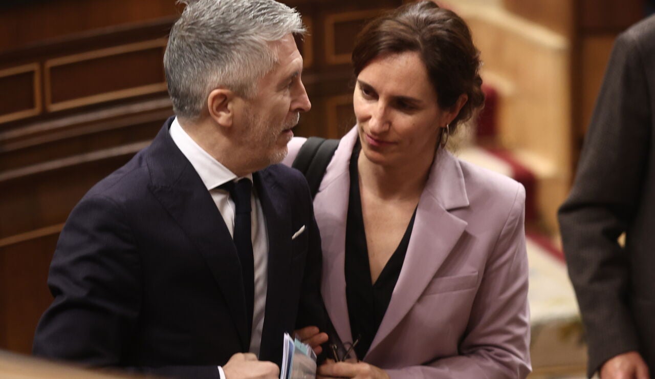 El ministro de Interior, Fernando Grande-Marlaska, y la ministra de Sanidad, M&oacute;nica Garc&iacute;a 