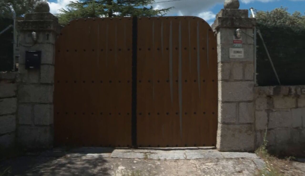 Exterior de la vivienda donde se ha producido el crimen de Galapagar