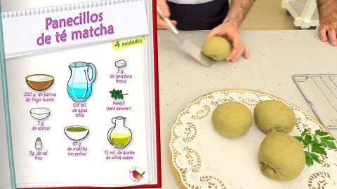 Ingredientes Panecillos de té matcha