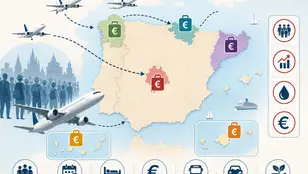 Imagen sobre el turismo de masas generada con IA