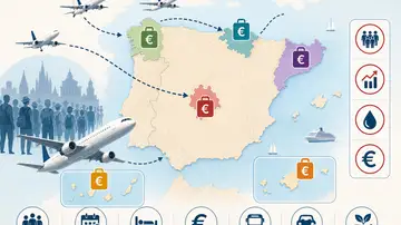 Imagen sobre el turismo de masas generada con IA Imagen sobre el turismo de masas generada con IA