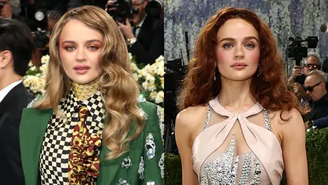Joey King en la Met Gala 2025 vs. 2026 Joey King en la Met Gala 2025 vs. 2026