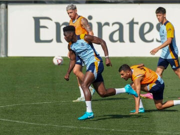 Aurelien Tchouameni y Fede Valverde, en una imagen de archivo
