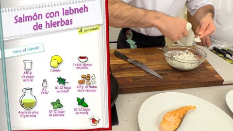 Ingredientes para el labneh
