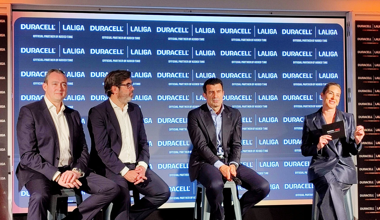 Luis Figo, en el acto de este viernes en Barcelona