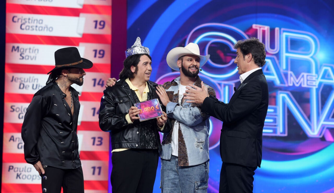 J Kbello gana la cuarta gala de Tu cara me suena y cede su premio a An&iacute;bal G&oacute;mez