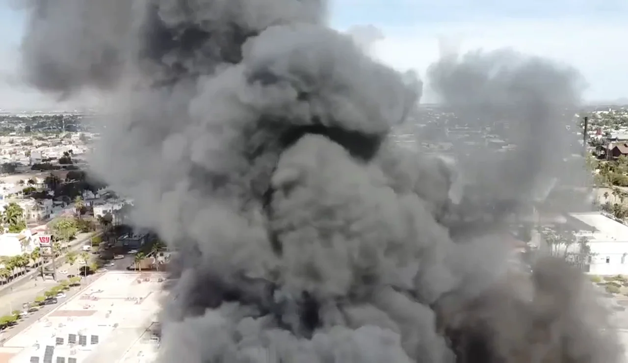 Incendio Los Mochis, México