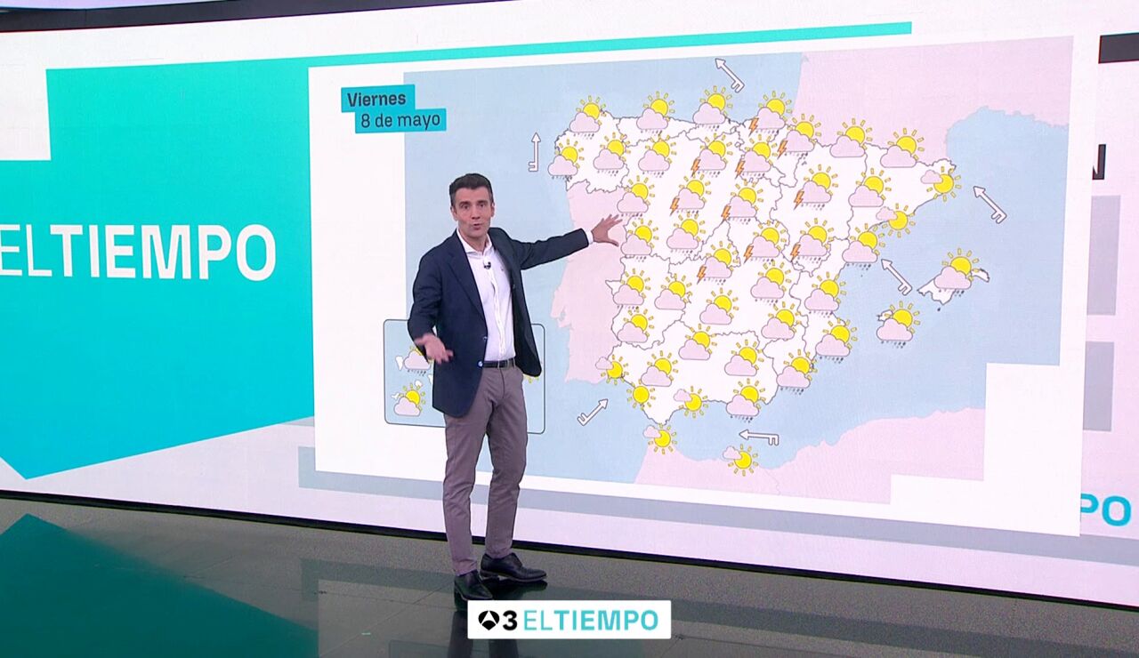 Fin de semana de chubasquero, las tormentas solo nos dar&aacute;n peque&ntilde;as treguas sin lluvia. 