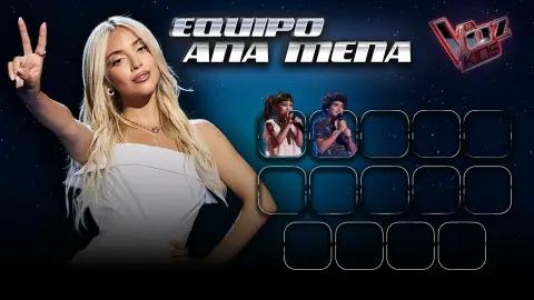 Equipo de Ana Mena de La Voz Kids 2026 Equipo de Ana Mena de La Voz Kids 2026