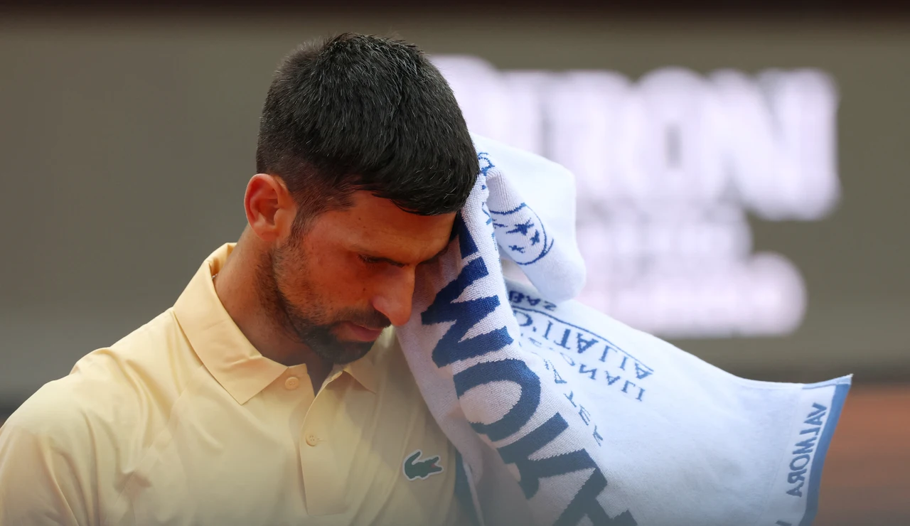 Djokovic en su partido inaugural en Roma