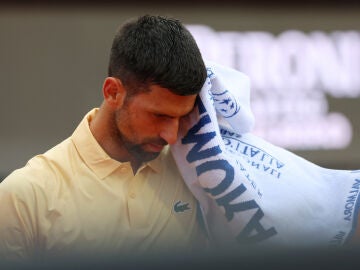 Djokovic en su partido inaugural en Roma