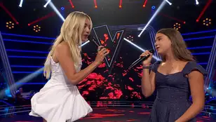 Claudia consigue cantar junto a Ana Mena antes de abandonar La Voz Kids: “Vamos a vernos mil veces”