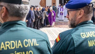 Imagen de la misa funeral por los dos agentes fallecidos