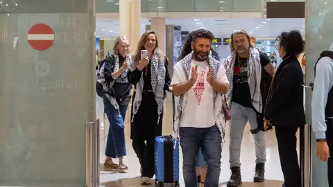 Imagen de archivo del activista hispanopalestino Saif Abukeshek, miembro de la Flotilla Global Sumud. Imagen de archivo del activista hispanopalestino Saif Abukeshek, miembro de la Flotilla Global Sumud.