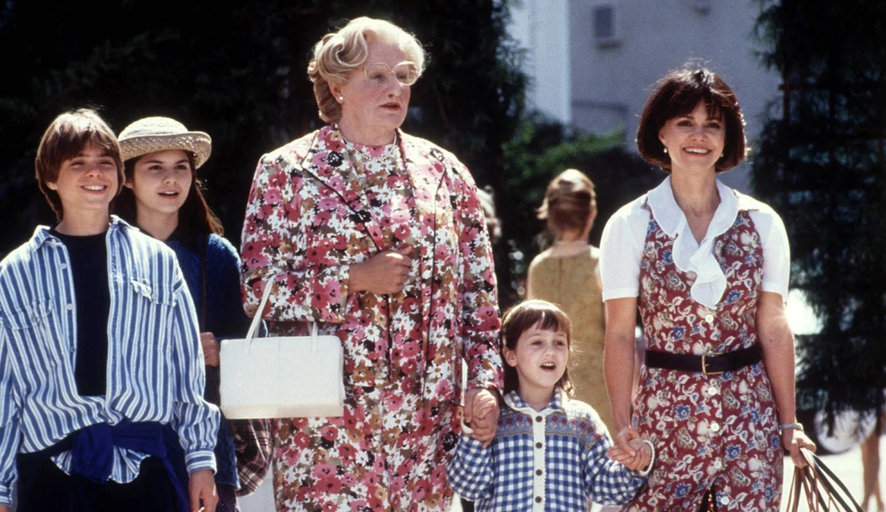 Robin Williams y Sally Field en Señora Doubtfire