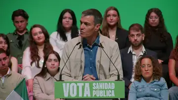 Pedro Sánchez defiende la respuesta del Gobierno ante la crisis del hantavirus y apela a la unidad en Andalucía Pedro Sánchez defiende la respuesta del Gobierno ante la crisis del hantavirus y apela a la unidad en Andalucía