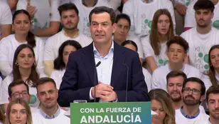 Candidato a la reelección de la Presidencia de la Junta, Juanma Moreno