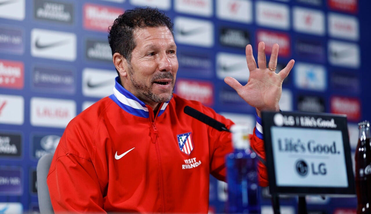 Simeone en rueda de prensa