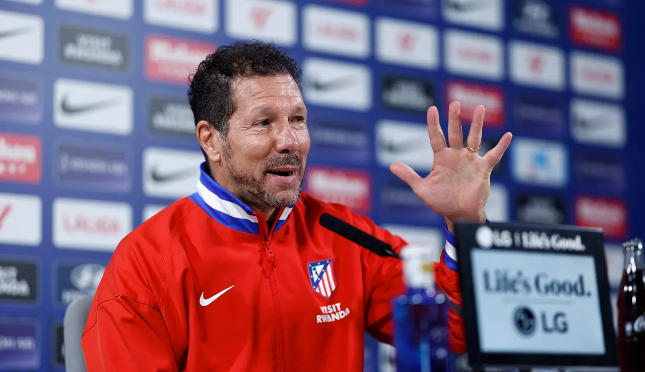 Simeone en rueda de prensa