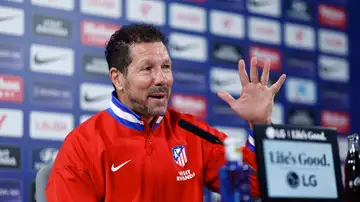 Simeone en rueda de prensa Simeone en rueda de prensa