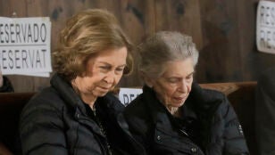 La reina Sof&iacute;a y su hermana Irene de Grecia
