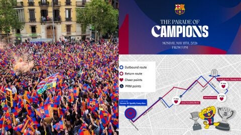 Todos los detalles de la r&uacute;a del Barcelona por el t&iacute;tulo de LaLiga