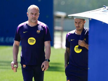 Hansi Flick, en la Ciudad Deportiva Joan Gamper