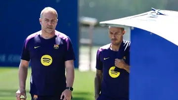 Hansi Flick, en la Ciudad Deportiva Joan Gamper Hansi Flick, en la Ciudad Deportiva Joan Gamper