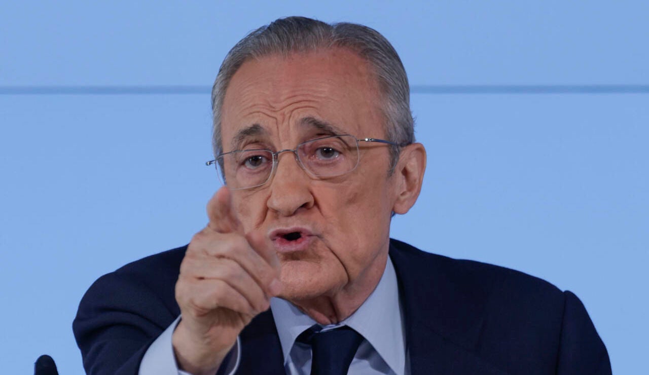 Florentino P&eacute;rez en rueda de prensa