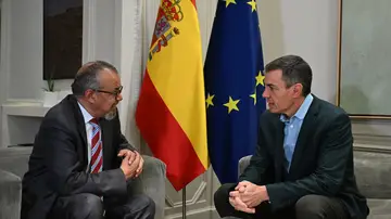 Pedro Sánchez y Tedros Adhanom, imagen de archivo Pedro Sánchez y Tedros Adhanom, imagen de archivo