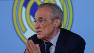 Florentino P&eacute;rez en rueda de prensa