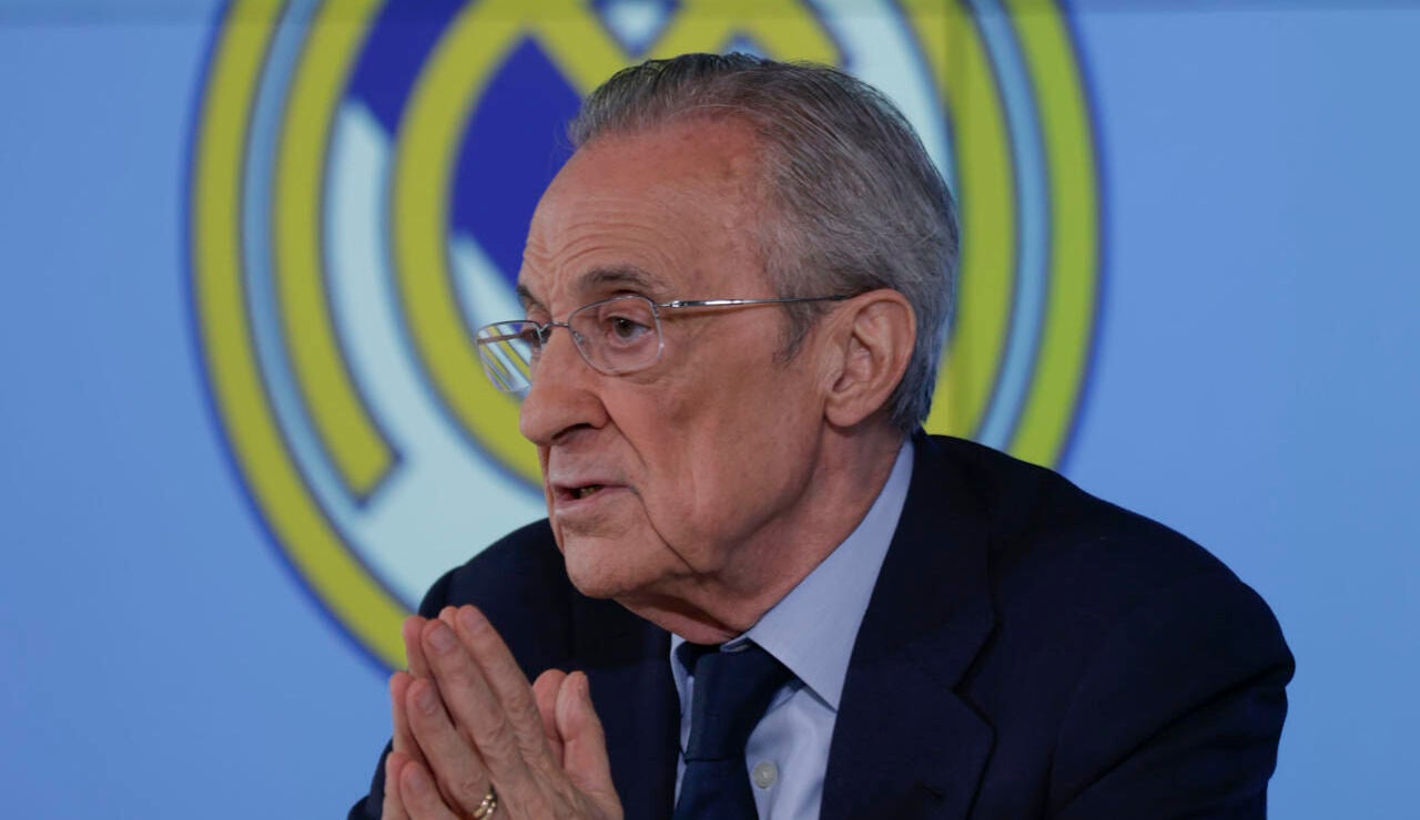 Florentino P&eacute;rez en rueda de prensa