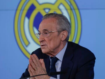 Florentino P&eacute;rez en rueda de prensa