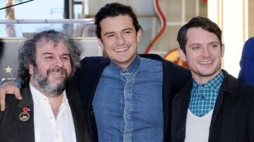 Peter Jackson, Orlando Bloom y Elijah Wood