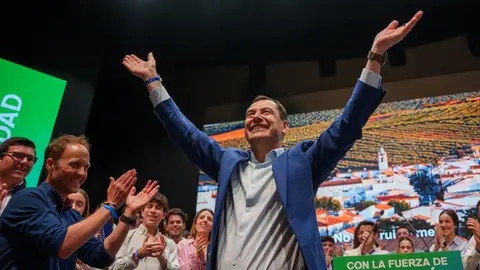 Juanma Moreno llena el Auditorio Guadalquivir de Jaén El presidente del PP-A y candidato a la reelección a la Presidencia de la Junta de Andalucía, Juanma Moreno durante su intervención en el mitin electoral. A 12 de mayo de 2026 en Jaén, Andalucía (España). El presidente del PP-A y candidato a la reelección a la Presidencia de la Junta de Andalucía, Juanma Moreno, ha intervenido este martes en un acto público de campaña en el Auditorio Guadalquivir del Palacio de Ferias y Congresos de Jaén 12 MAYO 2026 Francisco J. Olmo / Europa Press 12/05/...